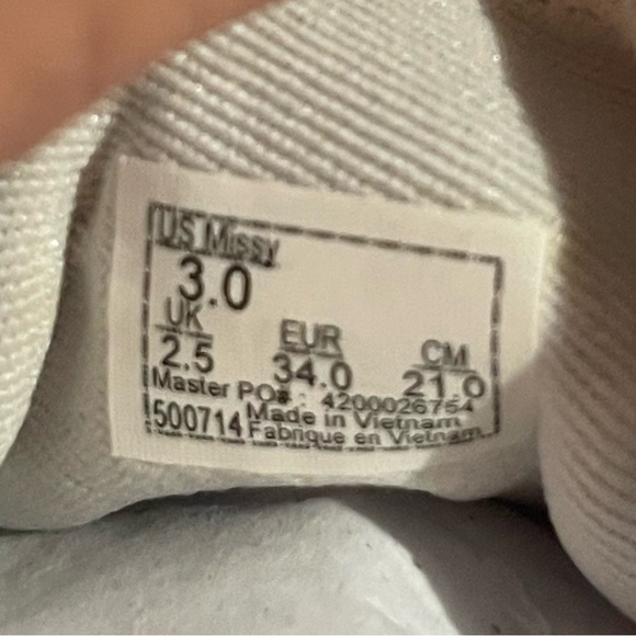 Vans Off The Wall Boys Sneakers Sz 3 - Picture 6 of 6